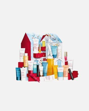 Різдвяний календар Clarins Косметика для догляду та макіяжу 12 днів