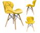 Кресло желтое в скандинавском стиле JUMI