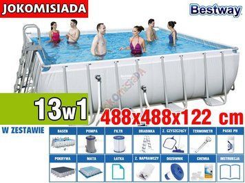 Бассейн каркасный BESTWAY 488x488 см