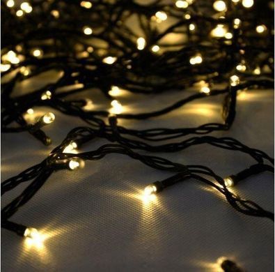 Новорічна гірлянда 14,5 м 200 LED (Теплий білий колір)