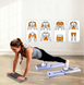 Набір для пілатесу Pilates Reformer 7в1, багатофункціональна дошка для тренувань, фіолетовий